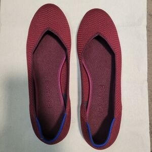 Rothy's Burgundy and Blue Flats
